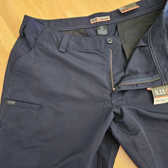 5.11 Tactical Fast-Tac Urban Women Pants Navy Blue Ripstop 20 Reg NWT - Picture 9 of 9
